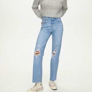 levi’s ribcage straight leg jeans